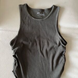 Aerie Ribbed Tank Top Toasted Sage Green